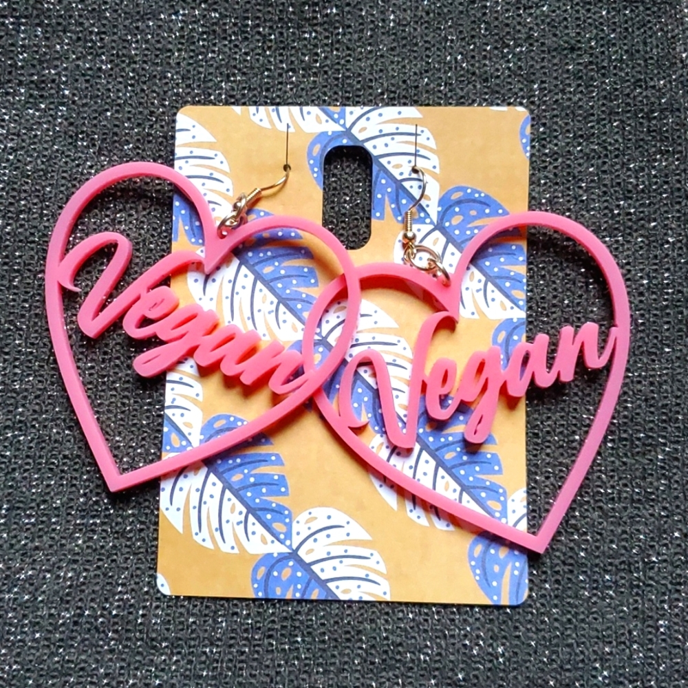 Large Vegan earrings
